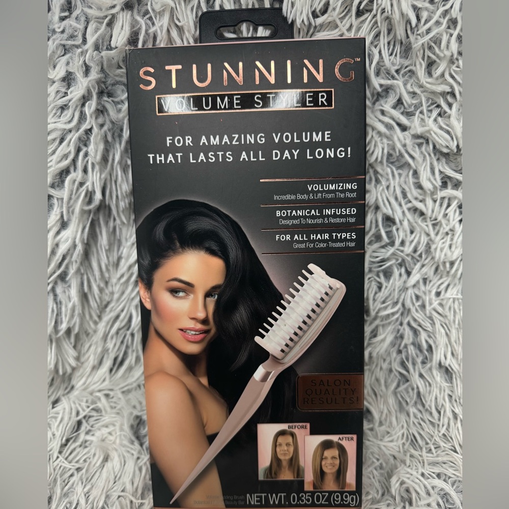 As seen on TV  stunning volume styler hair volumizing brush. All day lift.